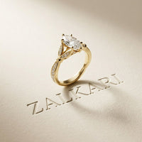 1.80CTW Marquise Vintage Botanical Lab Grown Diamond Ring For Women Gold