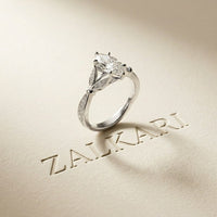 1.80CTW Marquise Vintage Botanical Lab Grown Diamond Ring For Women White