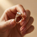 1.80CTW Oval Cut Garden Inspired Lab Grown Diamond Ring For Women Rose Gold