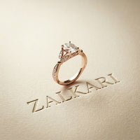 1.80CTW Oval Cut Garden Inspired Lab Grown Diamond Ring For Women Rose Gold