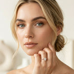 1.80CTW Pear Cut Leaf Design Lab Grown Diamond Engagement Ring For Women Rose Gold