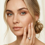 1.80CTW Princess Cut Elegant Leaf Accent Lab Grown Diamon Ring For Women Rose Gold