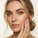 1.80CTW Radiant Cut Botanical Accent Lab Grown Diamond Ring For Women Rose Gold