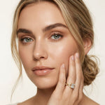 1.80CTW Radiant Cut Botanical Accent Lab Grown Diamond Ring For Women Gold