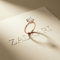 2.95CTW Asscher Cut Vintage Milgrain Lab Grown Diamond Ring For Women Rose Gold