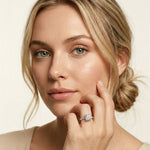 2.95CTW Cushion Cut Antique Engraved Lab Grown Diamond Ring For Women White