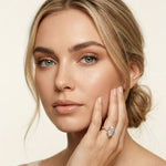 2.95CTW Marquise Cathedral Pavé Lab Grown Diamond Ring For Women Rose Gold