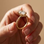 2.95CTW Oval Cut Classic Heirloom Lab Grown Diamond Ring For Women Gold