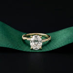 2.95CTW Oval Cut Classic Heirloom Lab Grown Diamond Ring For Women Gold