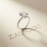2.95CTW Oval Cut Classic Heirloom Lab Grown Diamond Ring For Women White 
