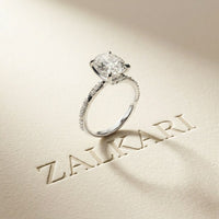 2.95CTW Oval Cut Classic Heirloom Lab Grown Diamond Ring For Women White 