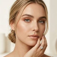 2.95CTW Oval Cut Classic Heirloom Lab Grown Diamond Ring For Women White 