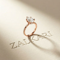 2.95CTW Pear Cut Antique Filigree Lab Grown Diamond Ring For Women Rose Gold