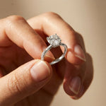 2.95CTW Round Cut Timeless Vintage Lab Grown Diamond Ring For Women White