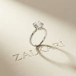 2.95CTW Round Cut Timeless Vintage Lab Grown Diamond Ring For Women White