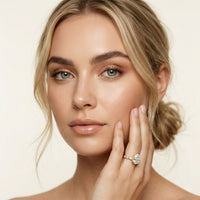 2.35CTW Pear Cut Elegant Side Stone Lab Grown Diamond Ring For Women Gold