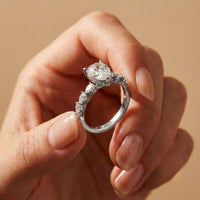 2.35CTW Pear Cut Elegant Side Stone Lab Grown Diamond Ring For Women White