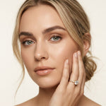 2.35CTW Round Cut Pear Shoulder Lab Grown Diamond Ring For Women Gold