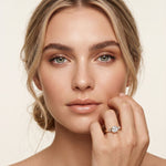 Cushion Lab Grown Diamond Arista Three Stone Ring For Her
