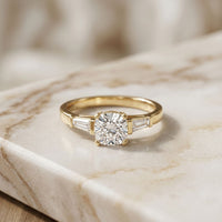 Cushion Lab Grown Diamond Arista Three Stone Ring For Her