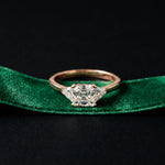 Triora Asscher Lab Grown Diamond Three Stone Ring For Her