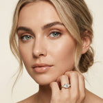 Triora Asscher Lab Grown Diamond Three Stone Ring For Her