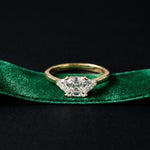 Triora Asscher Lab Grown Diamond Three Stone Ring For Her