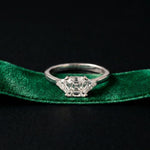 Triora Asscher Lab Grown Diamond Three Stone Ring For Her