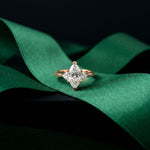 Marquise Lab Grown Diamond Whisper Three Stone Ring For Her