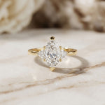 Marquise Lab Grown Diamond Whisper Three Stone Ring For Her