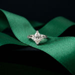 Marquise Lab Grown Diamond Whisper Three Stone Ring For Her