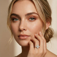 Marquise Lab Grown Diamond Whisper Three Stone Ring For Her