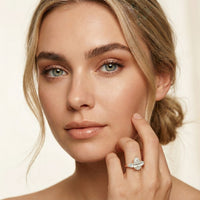 1.30CTW Pearlune Lab Grown Diamond Three Stone Ring For Her
