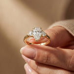1.30CTW Pearlune Lab Grown Diamond Three Stone Ring For Her