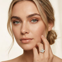 1.30CTW Pearlune Lab Grown Diamond Three Stone Ring For Her