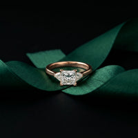 1.30CTW Prinvera Lab Grown Diamond Three Stone Ring For Her