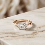1.30CTW Prinvera Lab Grown Diamond Three Stone Ring For Her