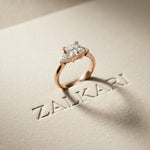 1.30CTW Prinvera Lab Grown Diamond Three Stone Ring For Her