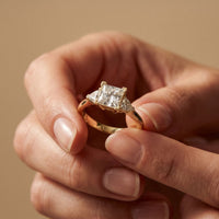1.30CTW Prinvera Lab Grown Diamond Three Stone Ring For Her