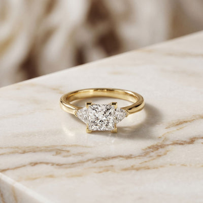 1.30CTW Prinvera Lab Grown Diamond Three Stone Ring For Her