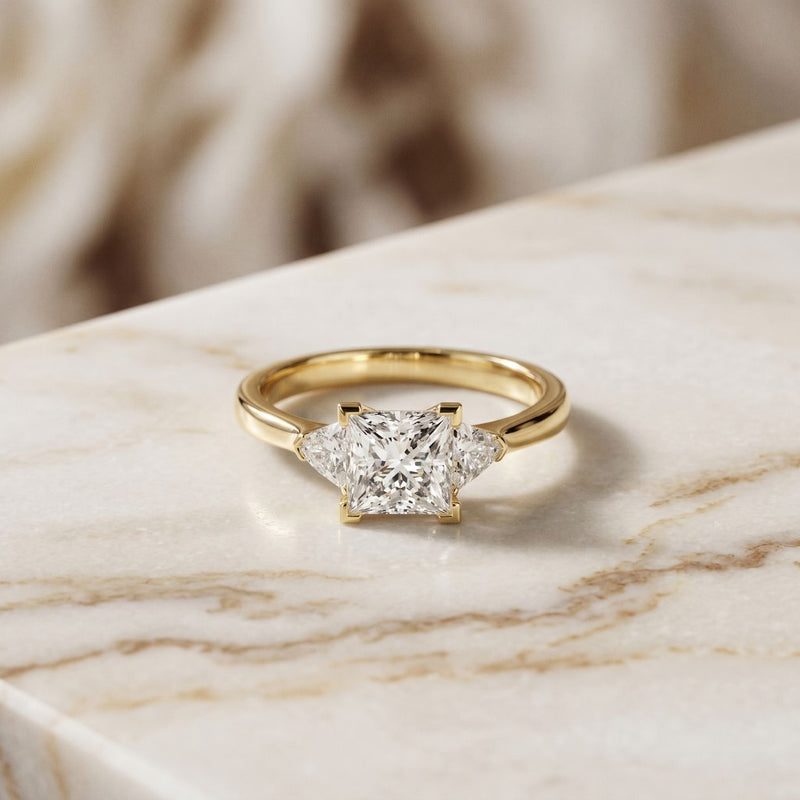 1.30CTW Prinvera Lab Grown Diamond Three Stone Ring For Her