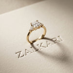 1.30CTW Prinvera Lab Grown Diamond Three Stone Ring For Her