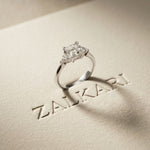 1.30CTW Prinvera Lab Grown Diamond Three Stone Ring For Her