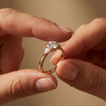1CTW Orlisse Lab Grown Diamond Three Stone Ring For Her