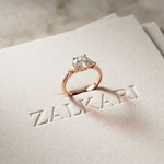1CTW Orlisse Lab Grown Diamond Three Stone Ring For Her