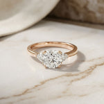 1CTW Orlisse Lab Grown Diamond Three Stone Ring For Her