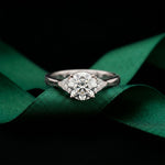 1CTW Orlisse Lab Grown Diamond Three Stone Ring For Her