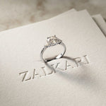 1CTW Orlisse Lab Grown Diamond Three Stone Ring For Her