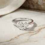1CTW Orlisse Lab Grown Diamond Three Stone Ring For Her