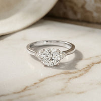 1CTW Orlisse Lab Grown Diamond Three Stone Ring For Her